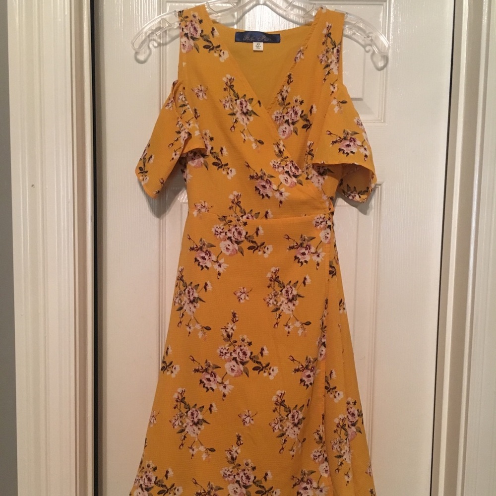 Floral wrap dress